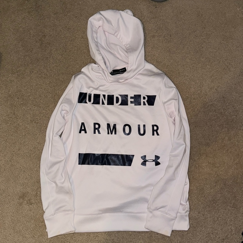 White UA scuba hoodie